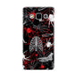 Grey and Red Cobwebs Samsung Galaxy A5 Case