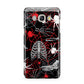 Grey and Red Cobwebs Samsung Galaxy J5 2016 Case