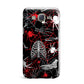 Grey and Red Cobwebs Samsung Galaxy J7 Case