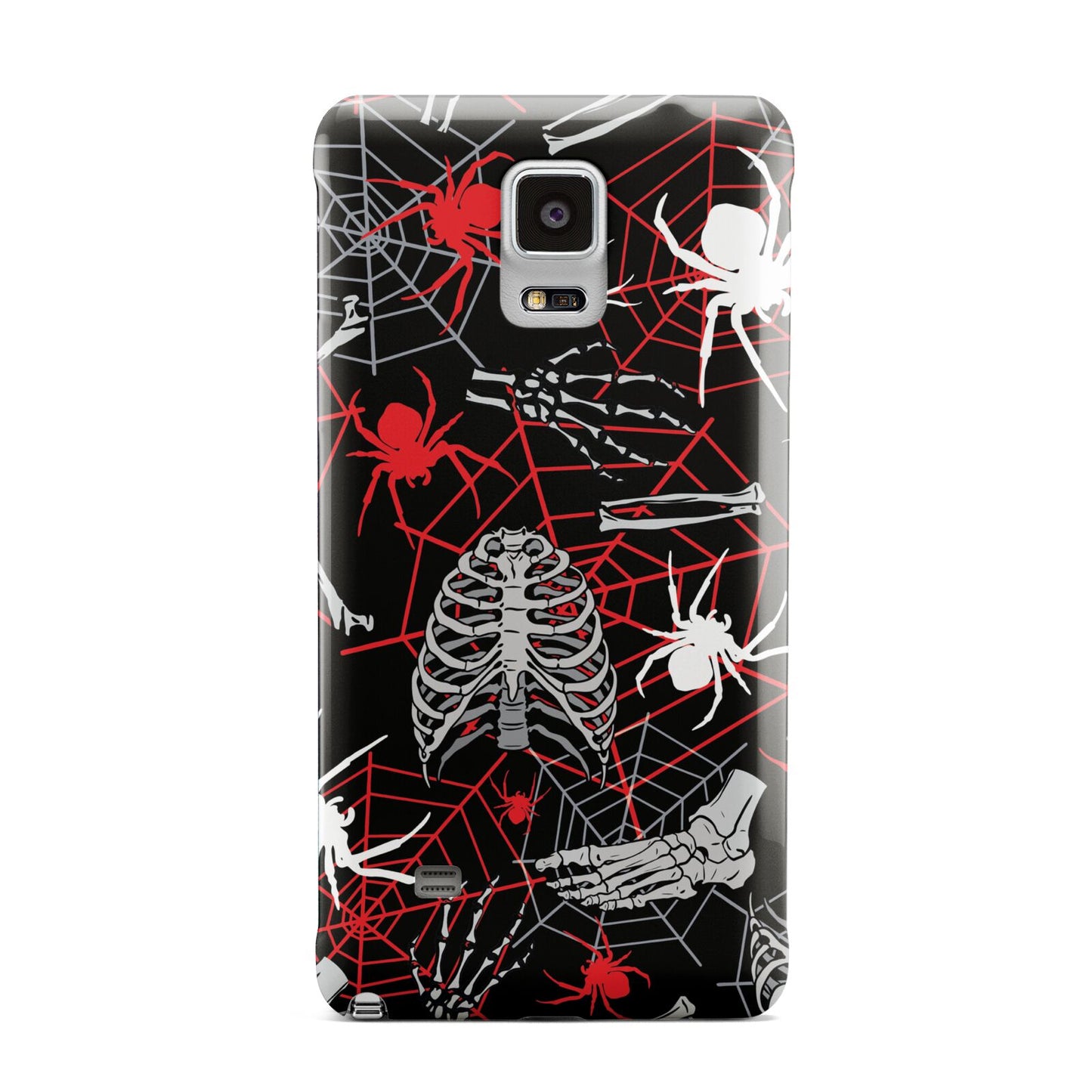 Grey and Red Cobwebs Samsung Galaxy Note 4 Case