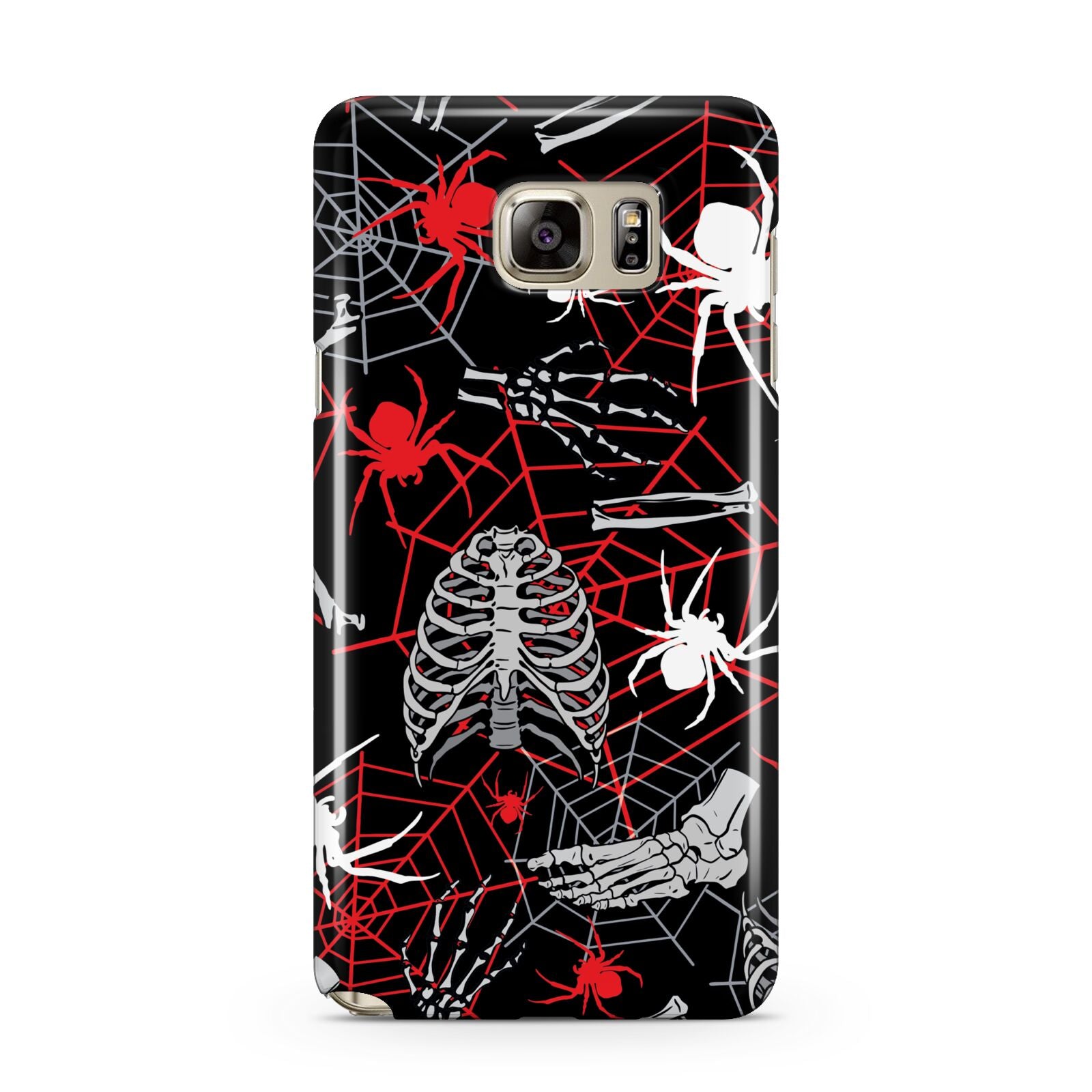 Grey and Red Cobwebs Samsung Galaxy Note 5 Case