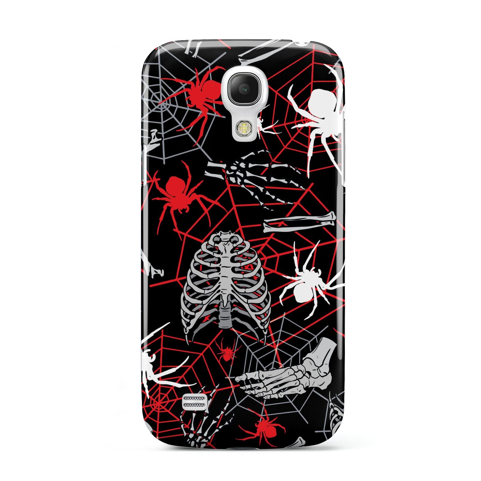Grey and Red Cobwebs Samsung Galaxy S4 Mini Case