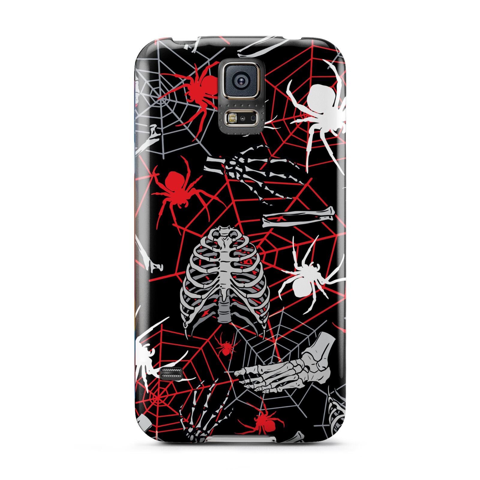 Grey and Red Cobwebs Samsung Galaxy S5 Case