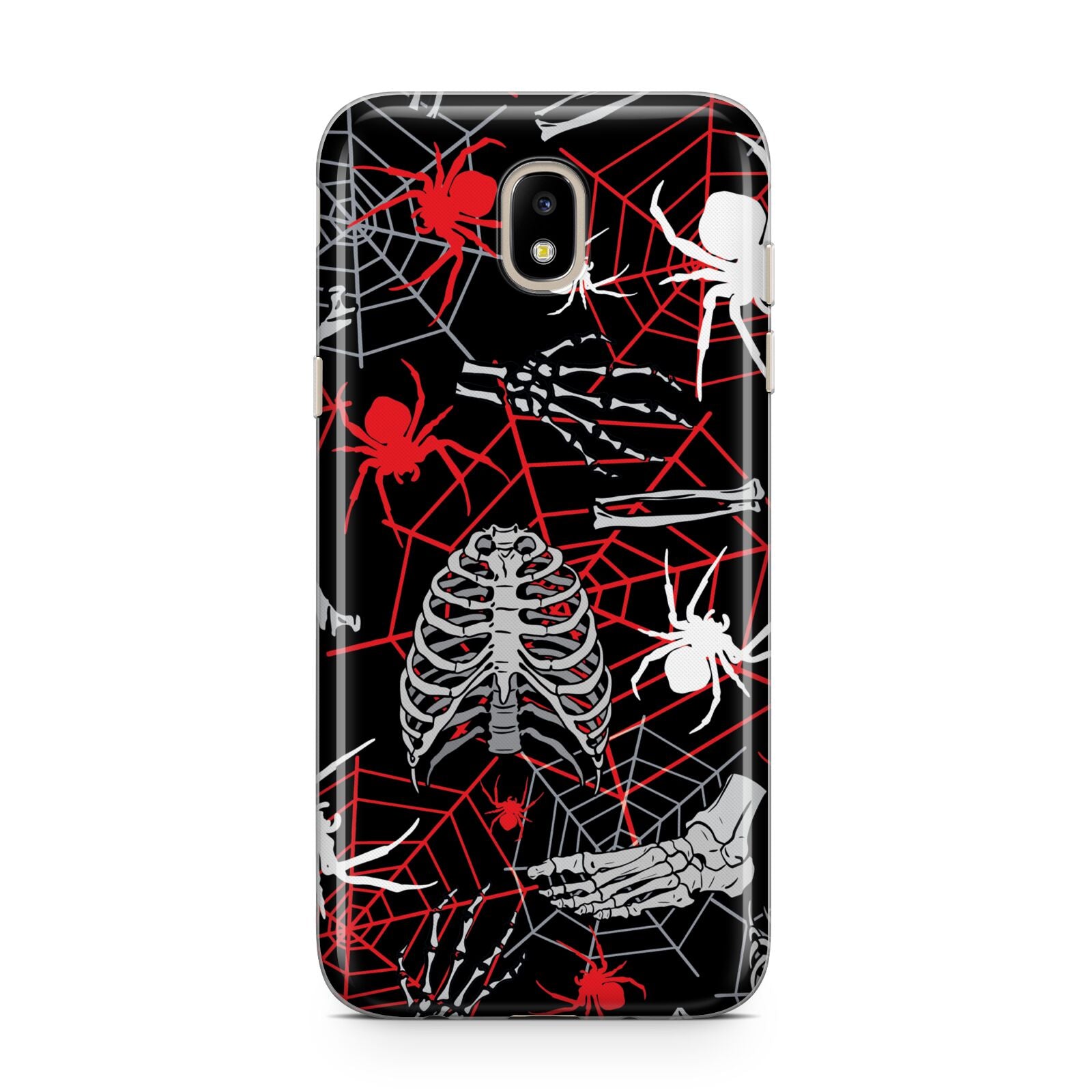 Grey and Red Cobwebs Samsung J5 2017 Case
