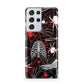 Grey and Red Cobwebs Samsung S21 Ultra Case
