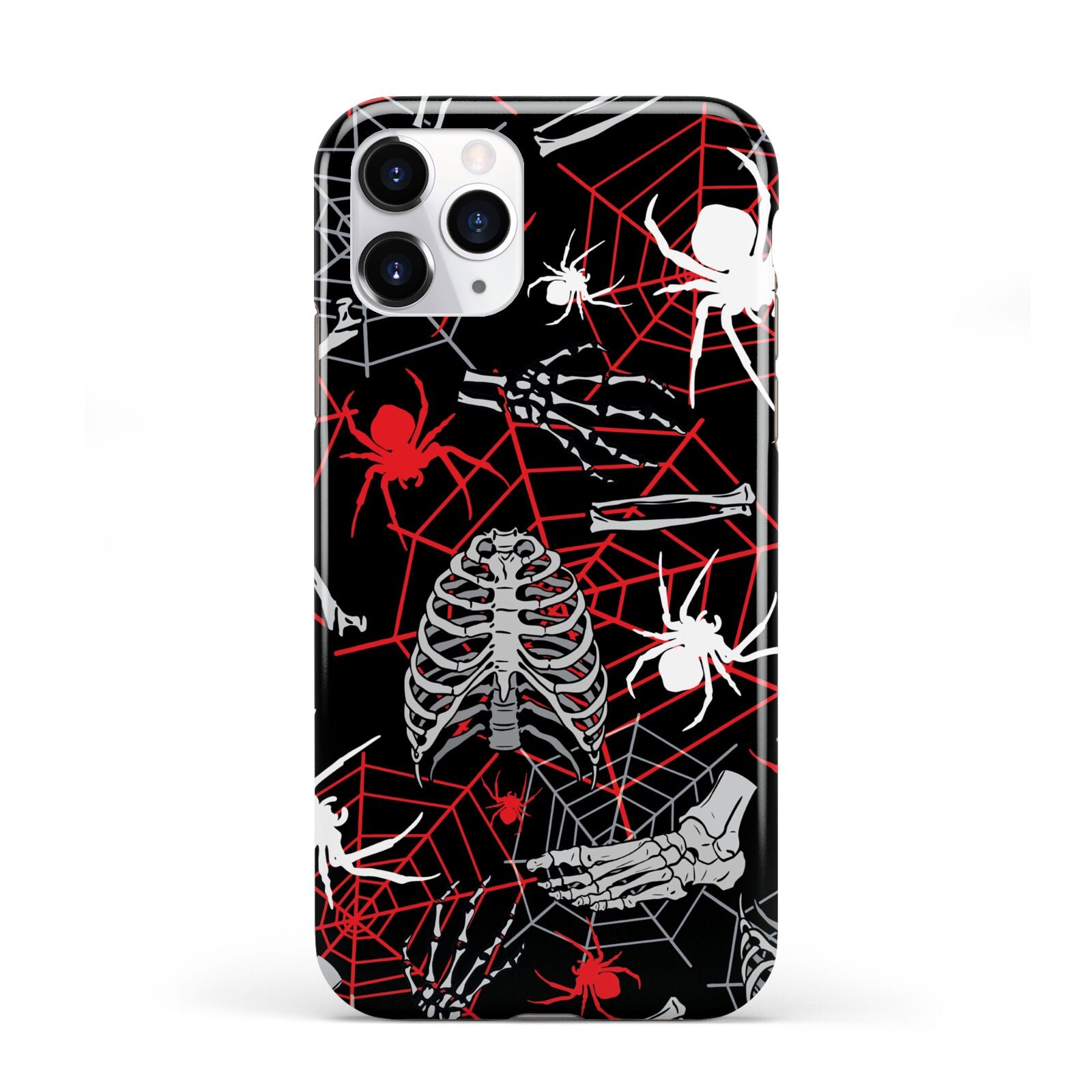 Grey and Red Cobwebs iPhone 11 Pro 3D Tough Case