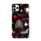 Grey and Red Cobwebs iPhone 11 Pro Max 3D Snap Case