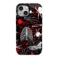 Grey and Red Cobwebs iPhone 13 Mini Full Wrap 3D Tough Case