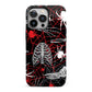 Grey and Red Cobwebs iPhone 13 Pro Full Wrap 3D Tough Case