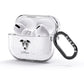 Greyhound Personalised AirPods Glitter Case 3rd Gen Side Image
