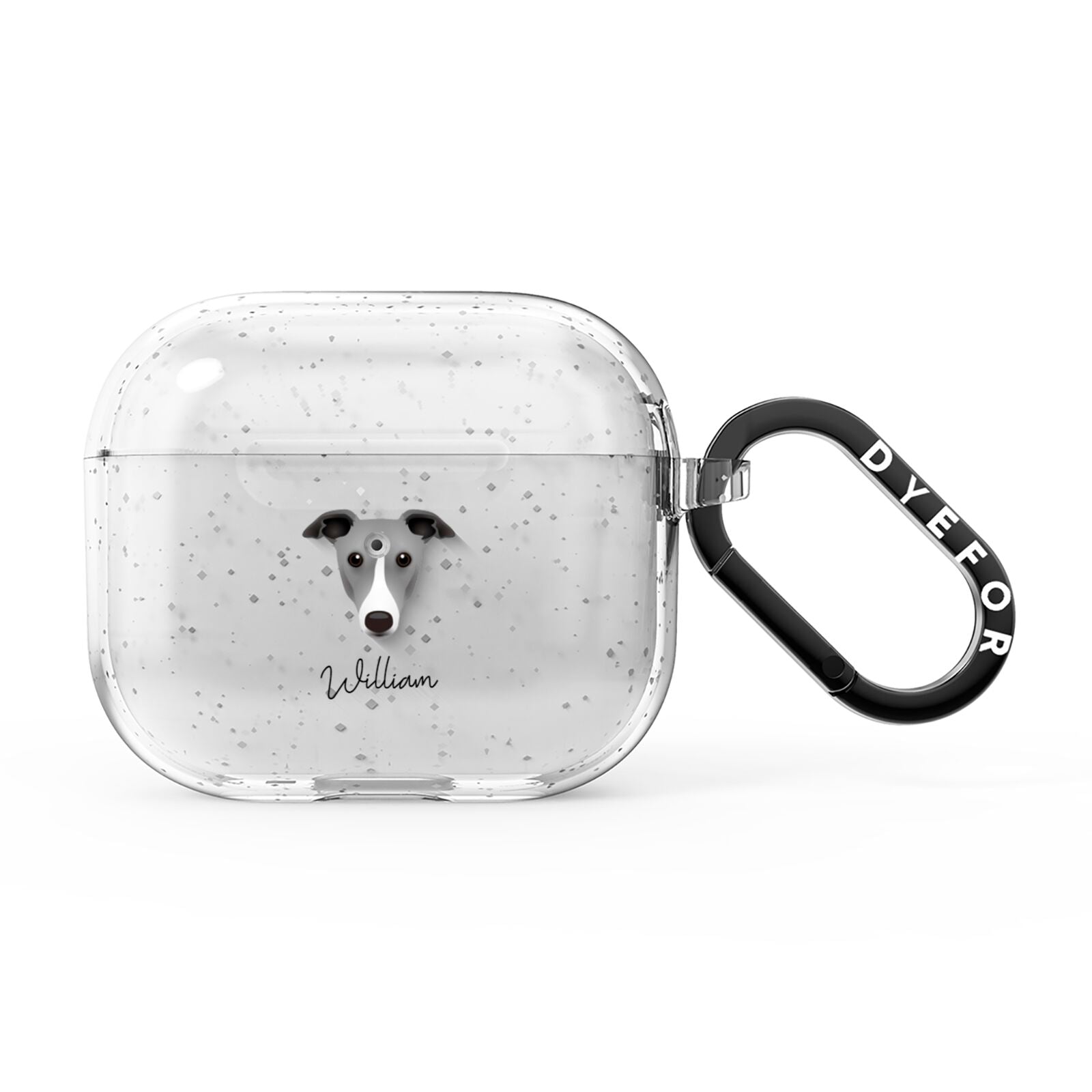 Greyhound Personalised AirPods Glitter Case 3rd Gen