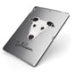 Greyhound Personalised Apple iPad Case on Grey iPad Side View
