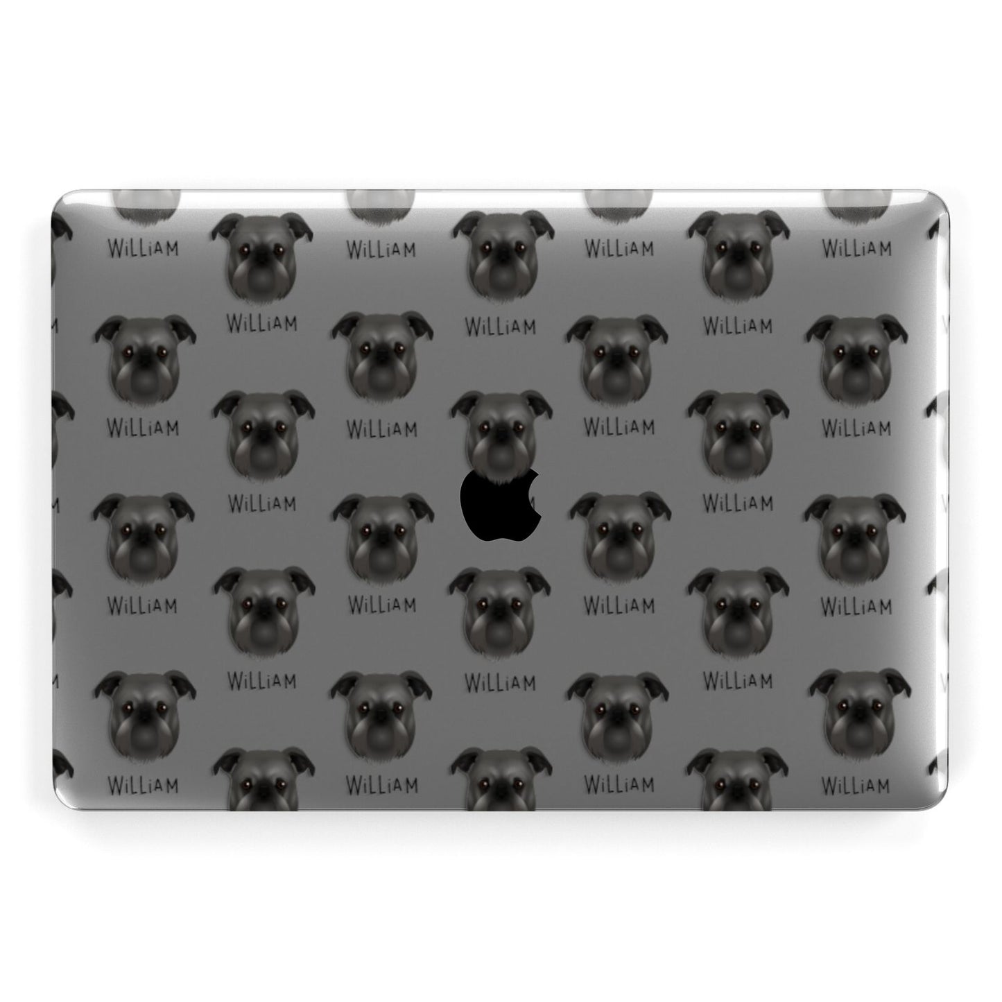 Griffon Bruxellois Icon with Name Apple MacBook Case
