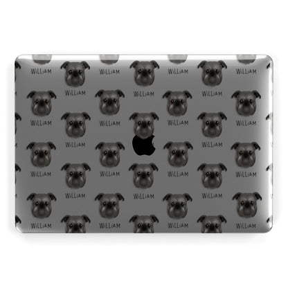 Griffon Bruxellois Icon with Name Apple MacBook Case