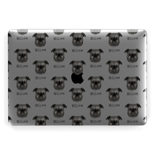 Griffon Bruxellois Icon with Name Apple MacBook Case