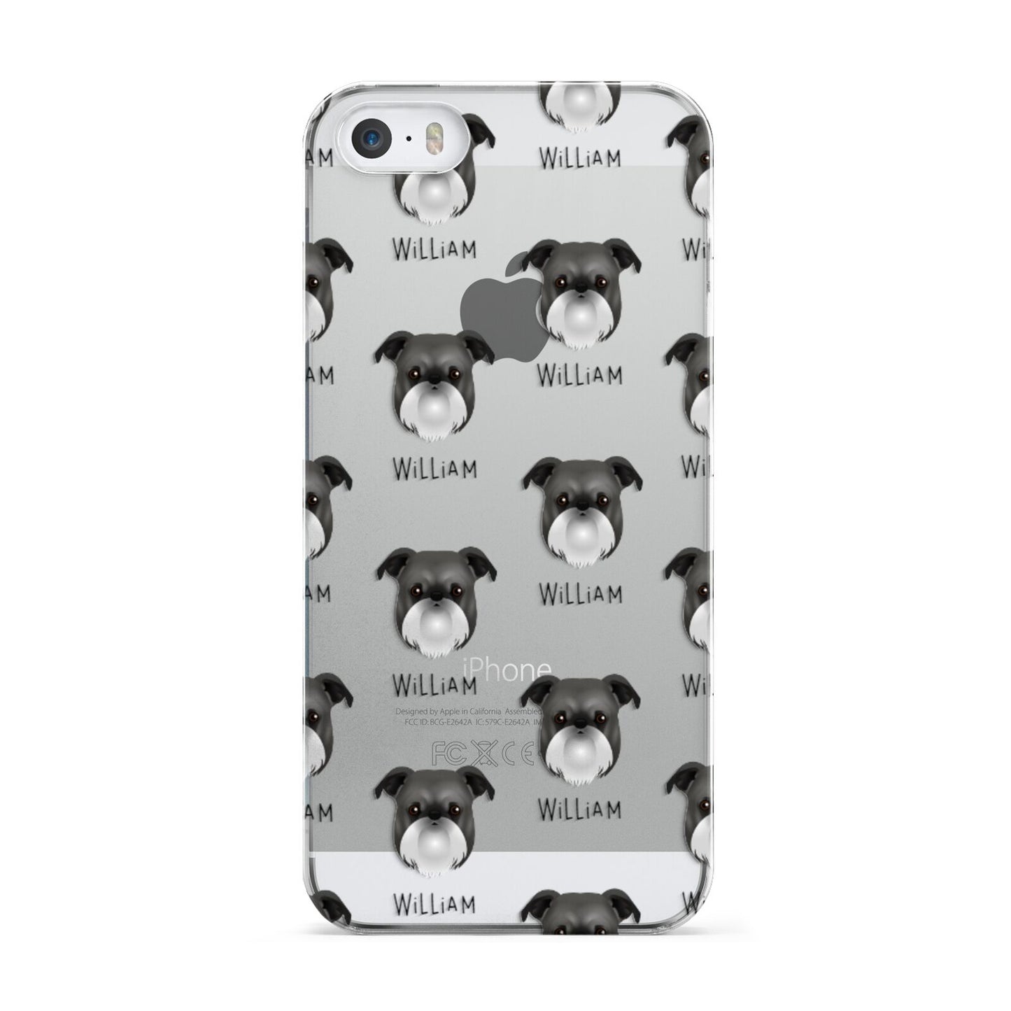 Griffon Bruxellois Icon with Name Apple iPhone 5 Case