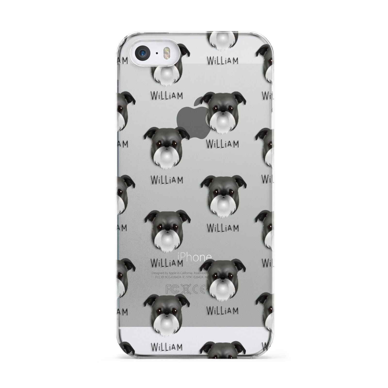 Griffon Bruxellois Icon with Name Apple iPhone 5 Case