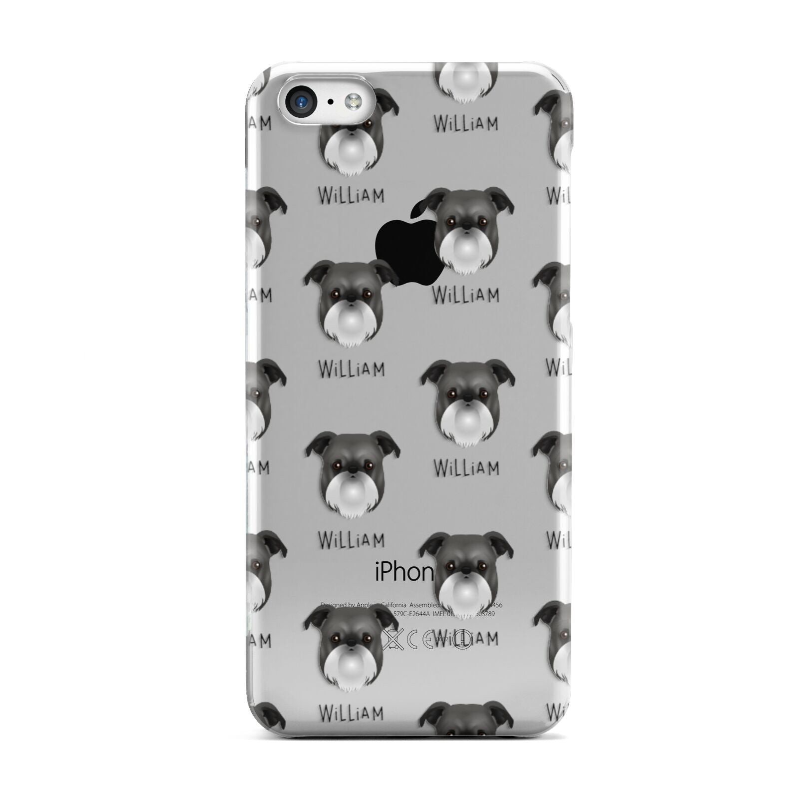 Griffon Bruxellois Icon with Name Apple iPhone 5c Case