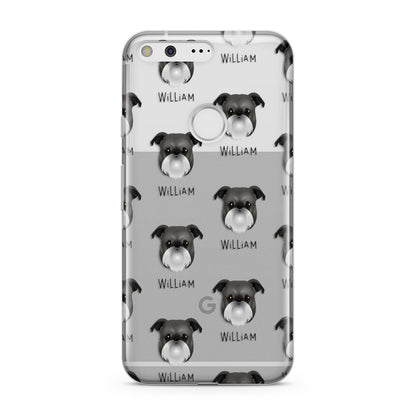 Griffon Bruxellois Icon with Name Google Pixel Case