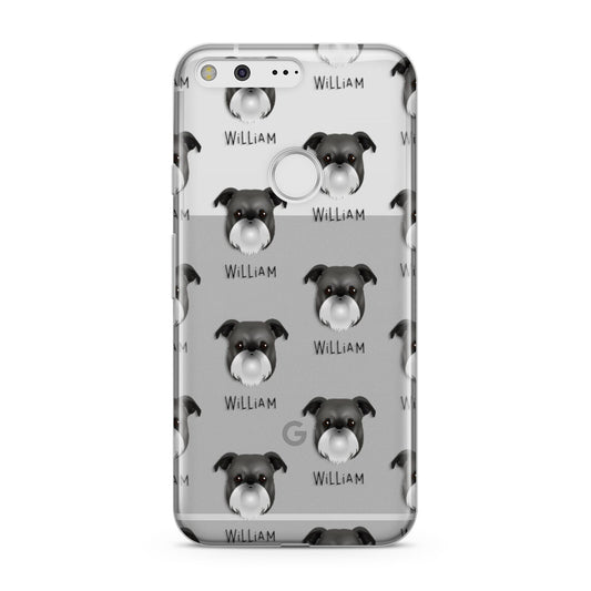 Griffon Bruxellois Icon with Name Google Pixel Case