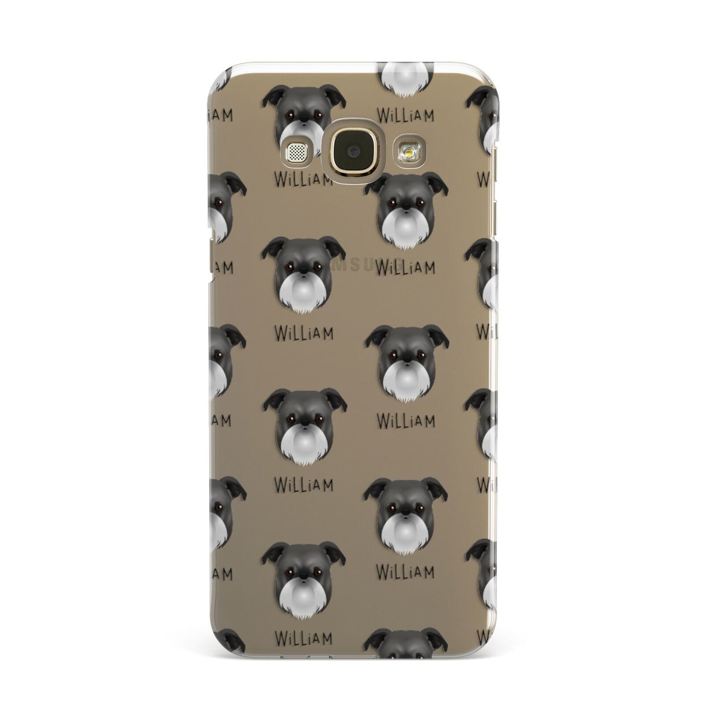 Griffon Bruxellois Icon with Name Samsung Galaxy A8 Case