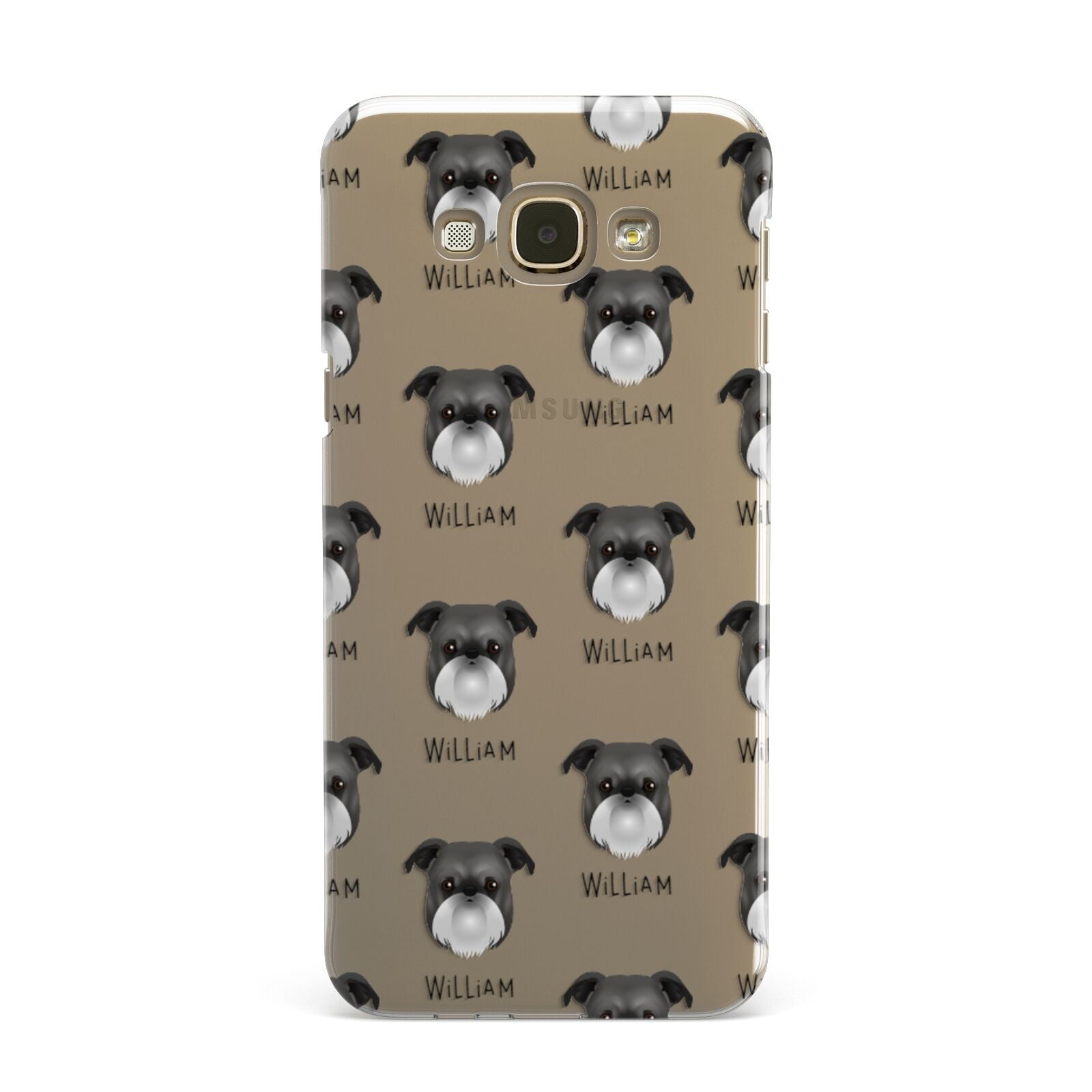 Griffon Bruxellois Icon with Name Samsung Galaxy A8 Case