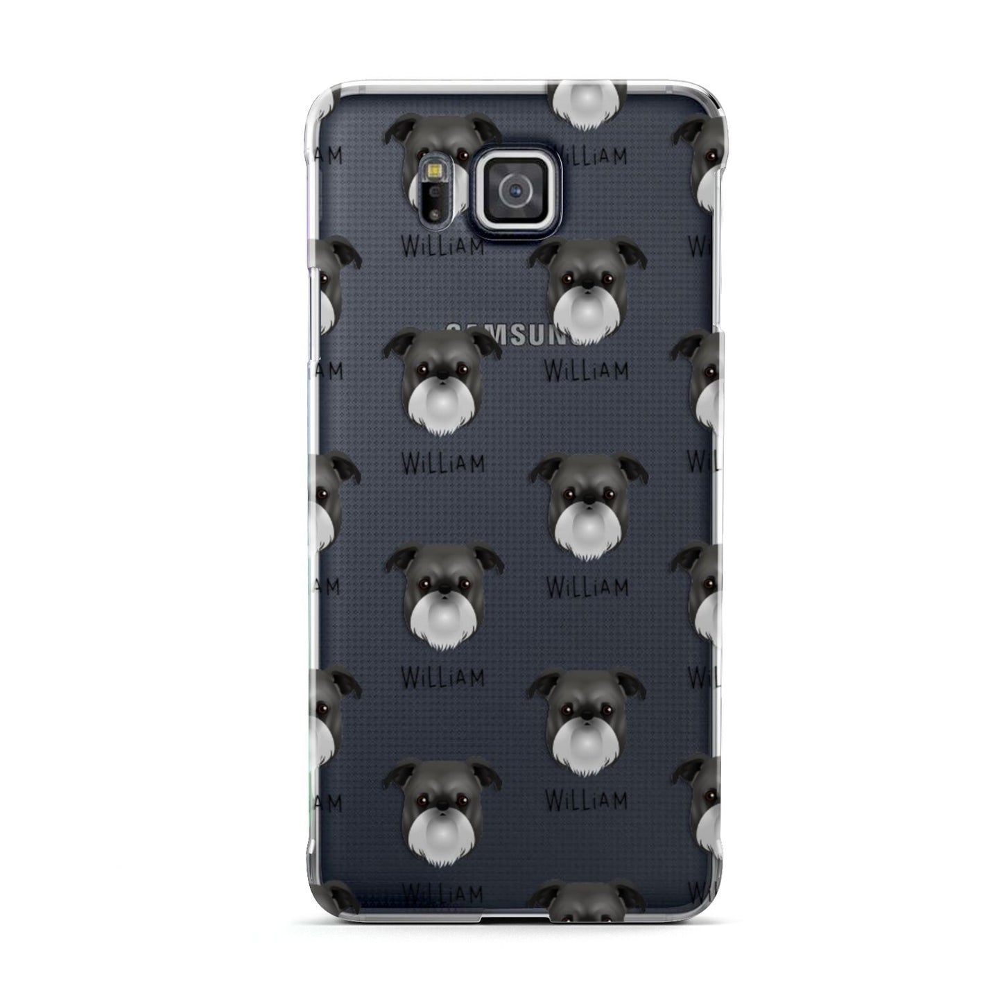 Griffon Bruxellois Icon with Name Samsung Galaxy Alpha Case