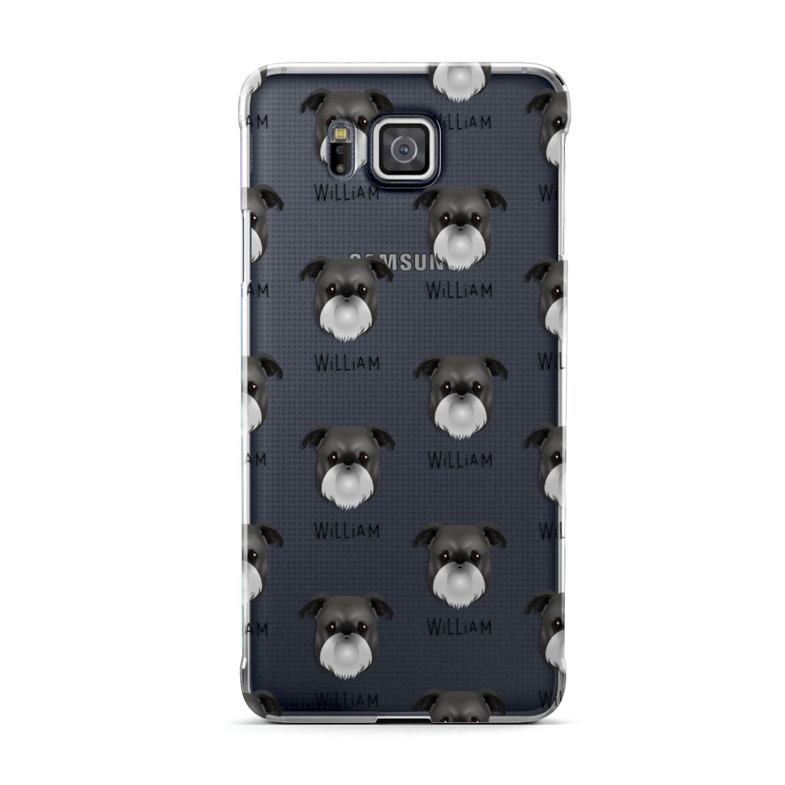 Griffon Bruxellois Icon with Name Samsung Galaxy Alpha Case