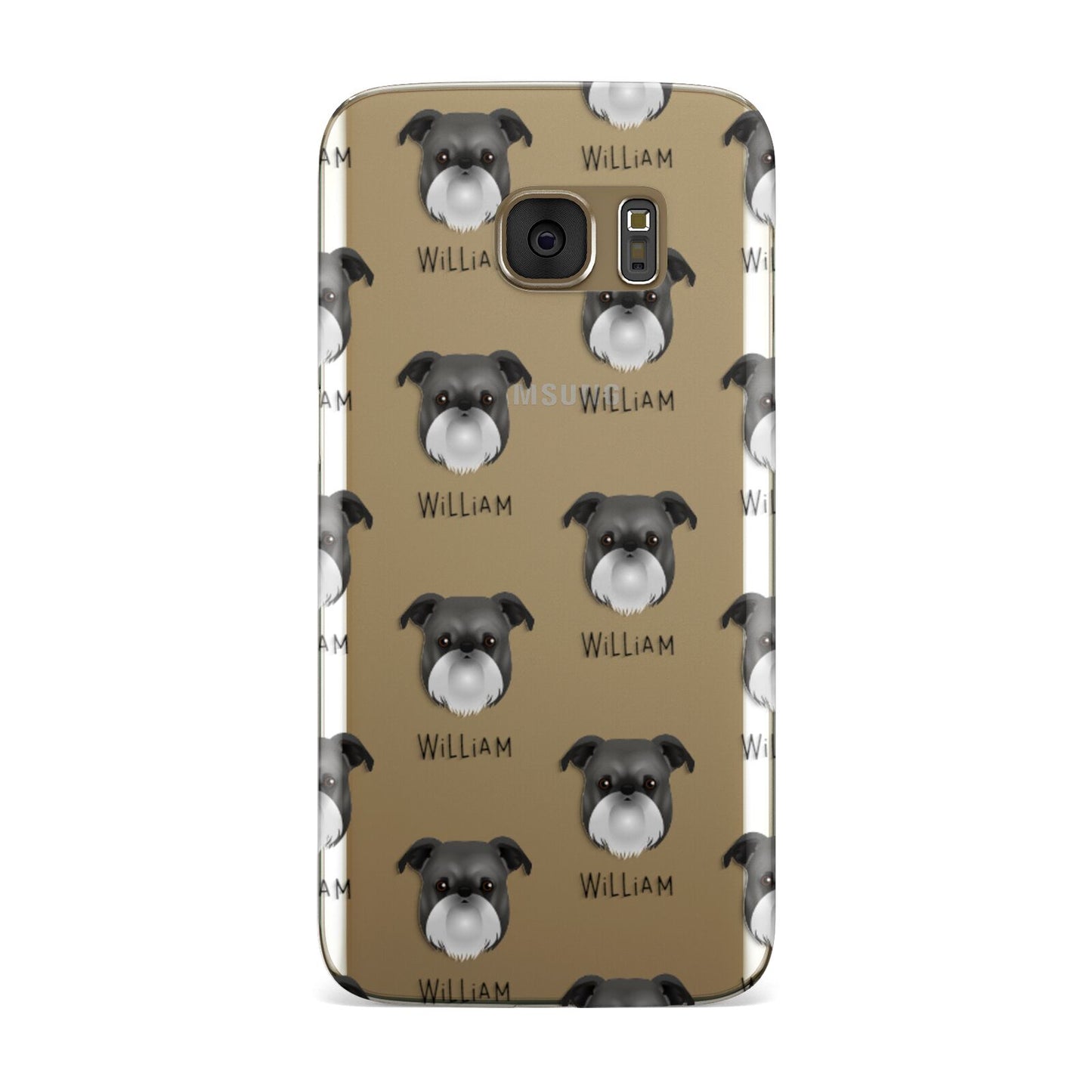 Griffon Bruxellois Icon with Name Samsung Galaxy Case