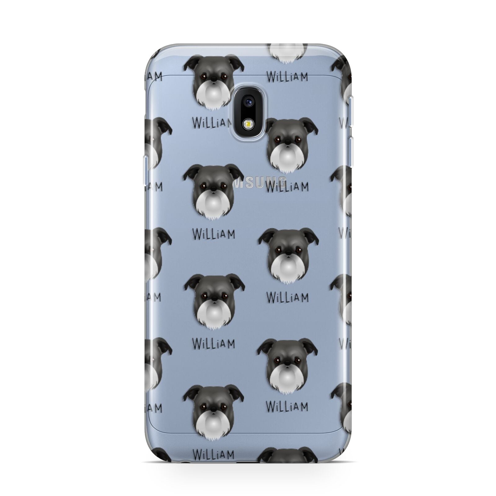Griffon Bruxellois Icon with Name Samsung Galaxy J3 2017 Case