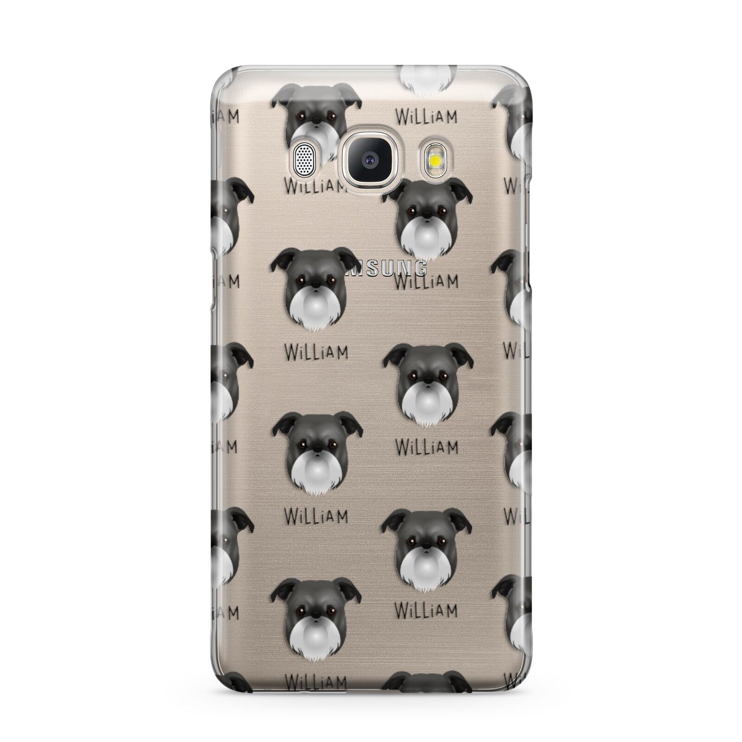 Griffon Bruxellois Icon with Name Samsung Galaxy J5 2016 Case