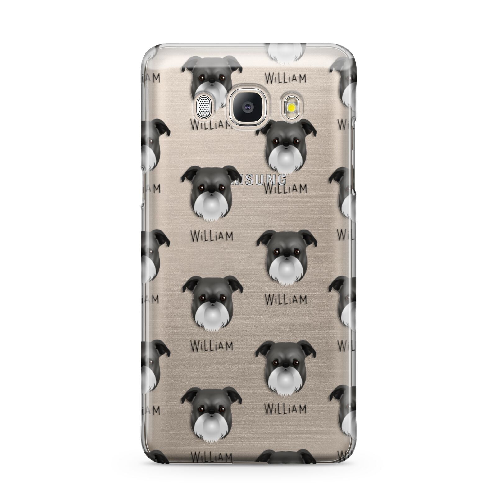 Griffon Bruxellois Icon with Name Samsung Galaxy J5 2016 Case