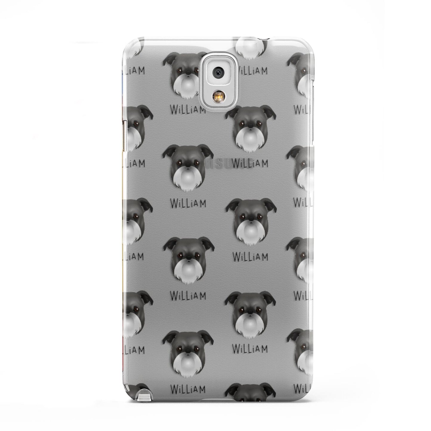 Griffon Bruxellois Icon with Name Samsung Galaxy Note 3 Case