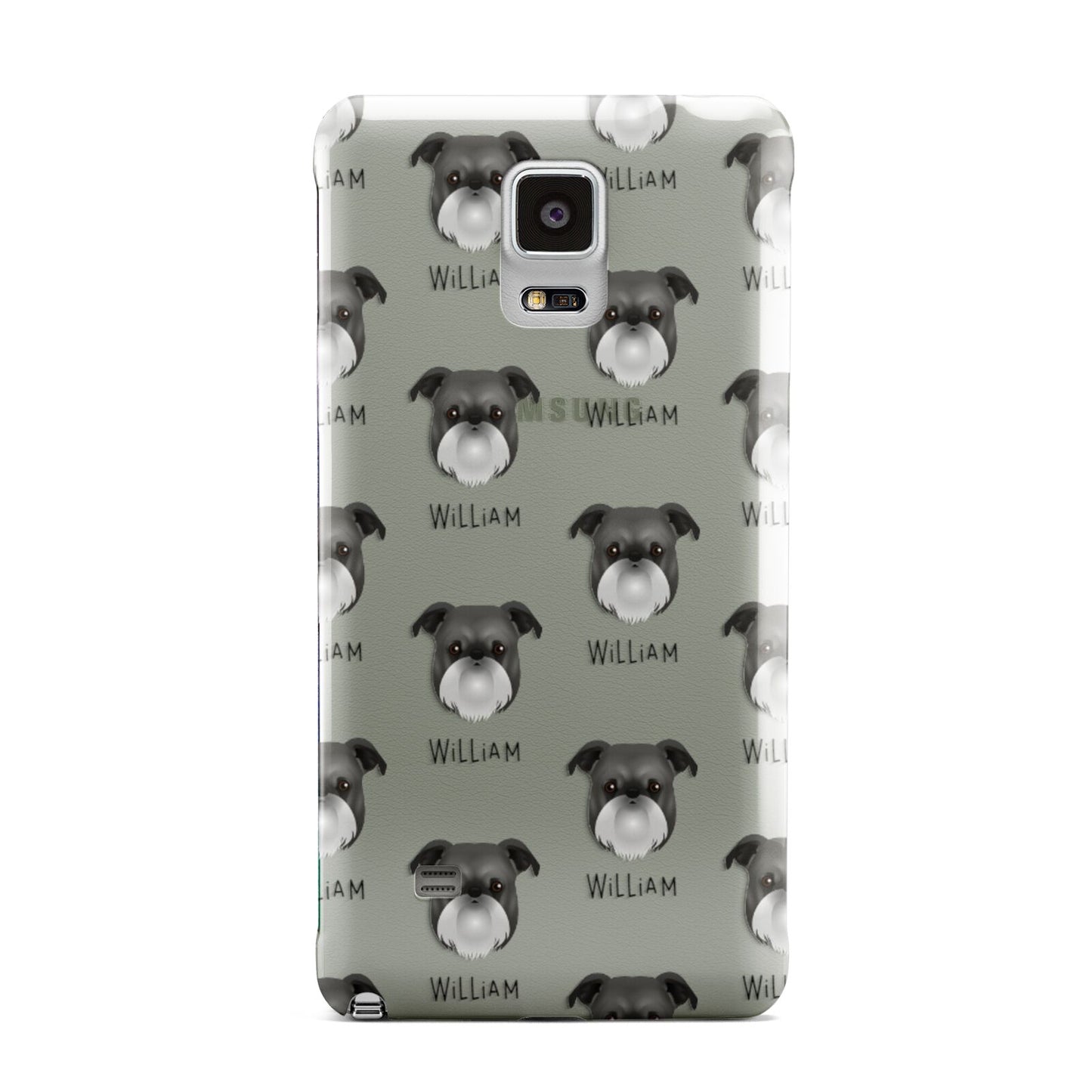 Griffon Bruxellois Icon with Name Samsung Galaxy Note 4 Case