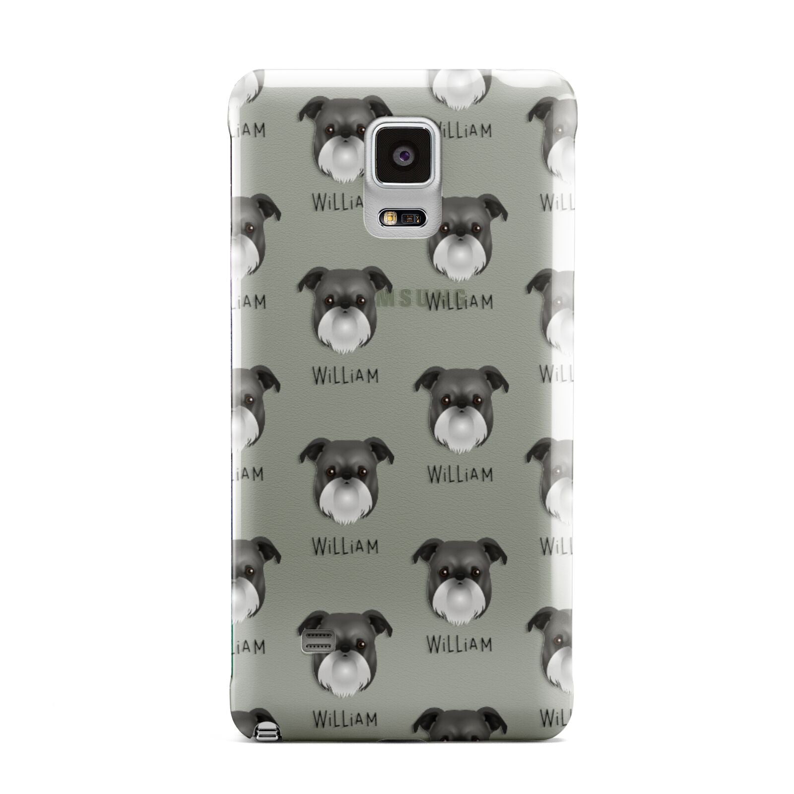 Griffon Bruxellois Icon with Name Samsung Galaxy Note 4 Case