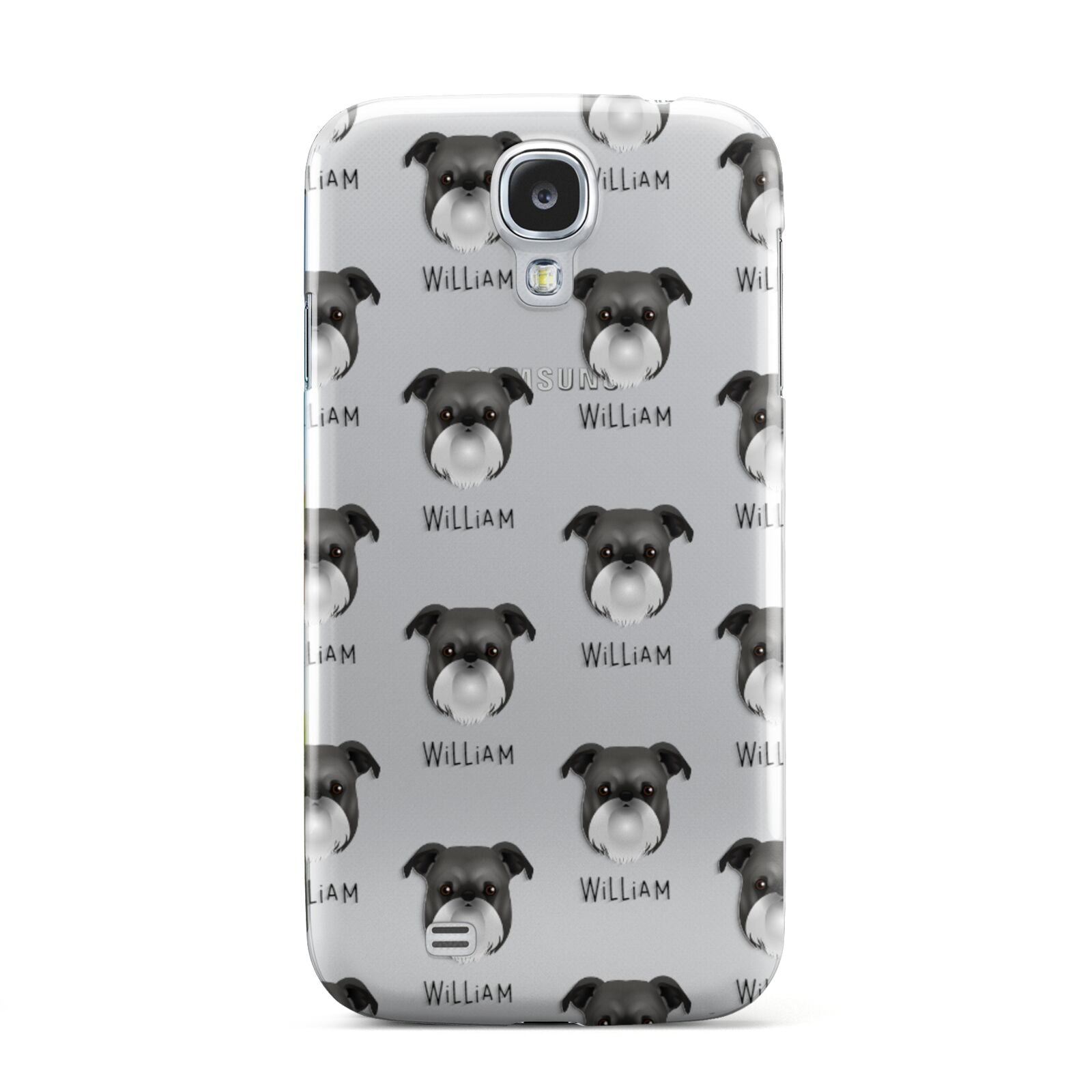 Griffon Bruxellois Icon with Name Samsung Galaxy S4 Case