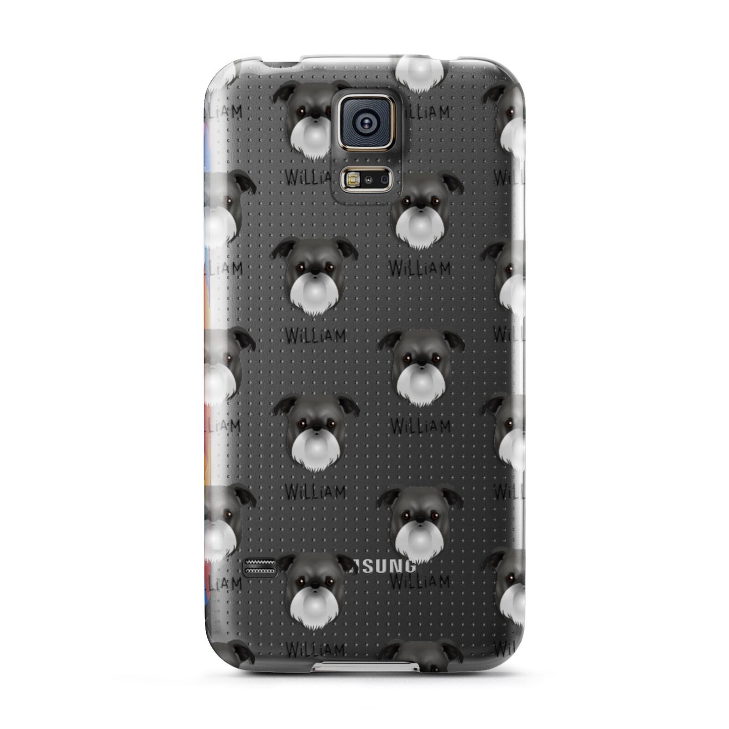 Griffon Bruxellois Icon with Name Samsung Galaxy S5 Case
