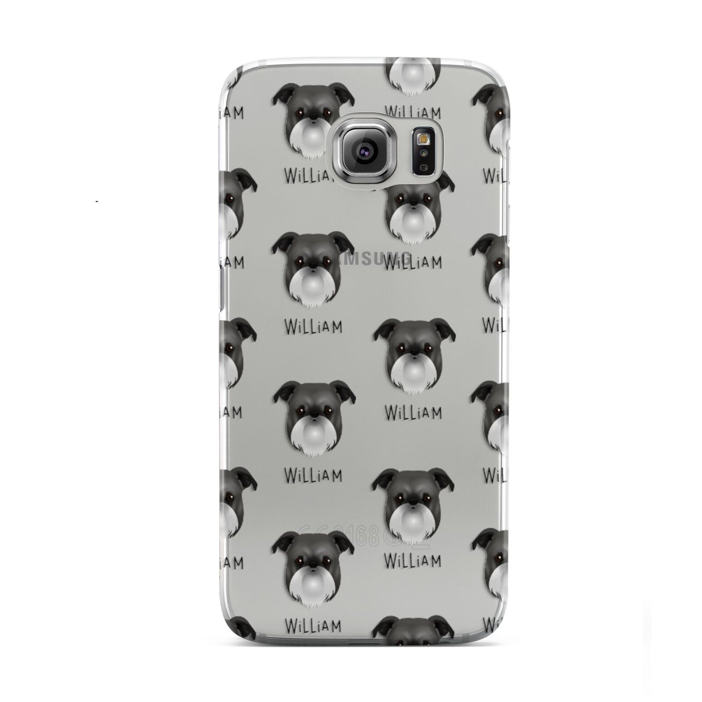 Griffon Bruxellois Icon with Name Samsung Galaxy S6 Case