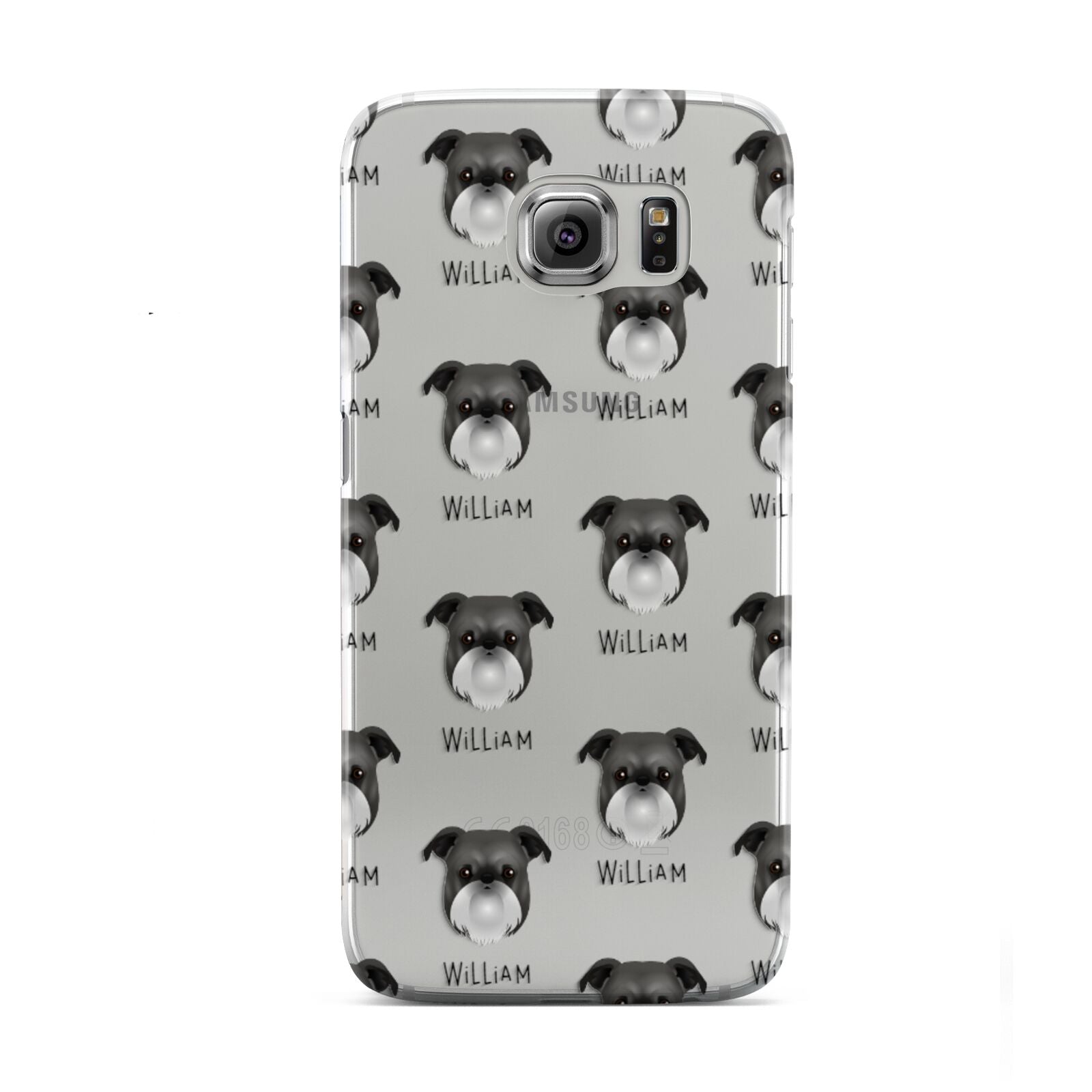 Griffon Bruxellois Icon with Name Samsung Galaxy S6 Case