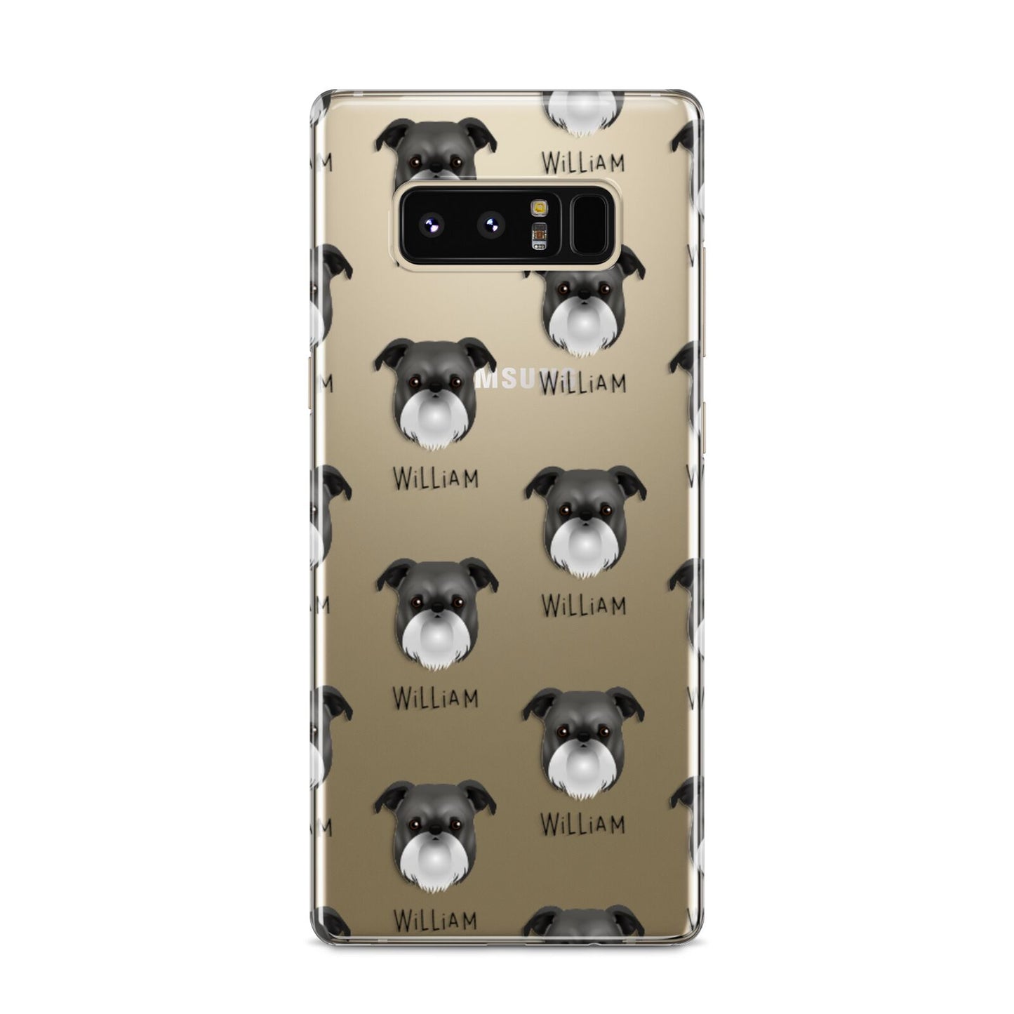 Griffon Bruxellois Icon with Name Samsung Galaxy S8 Case