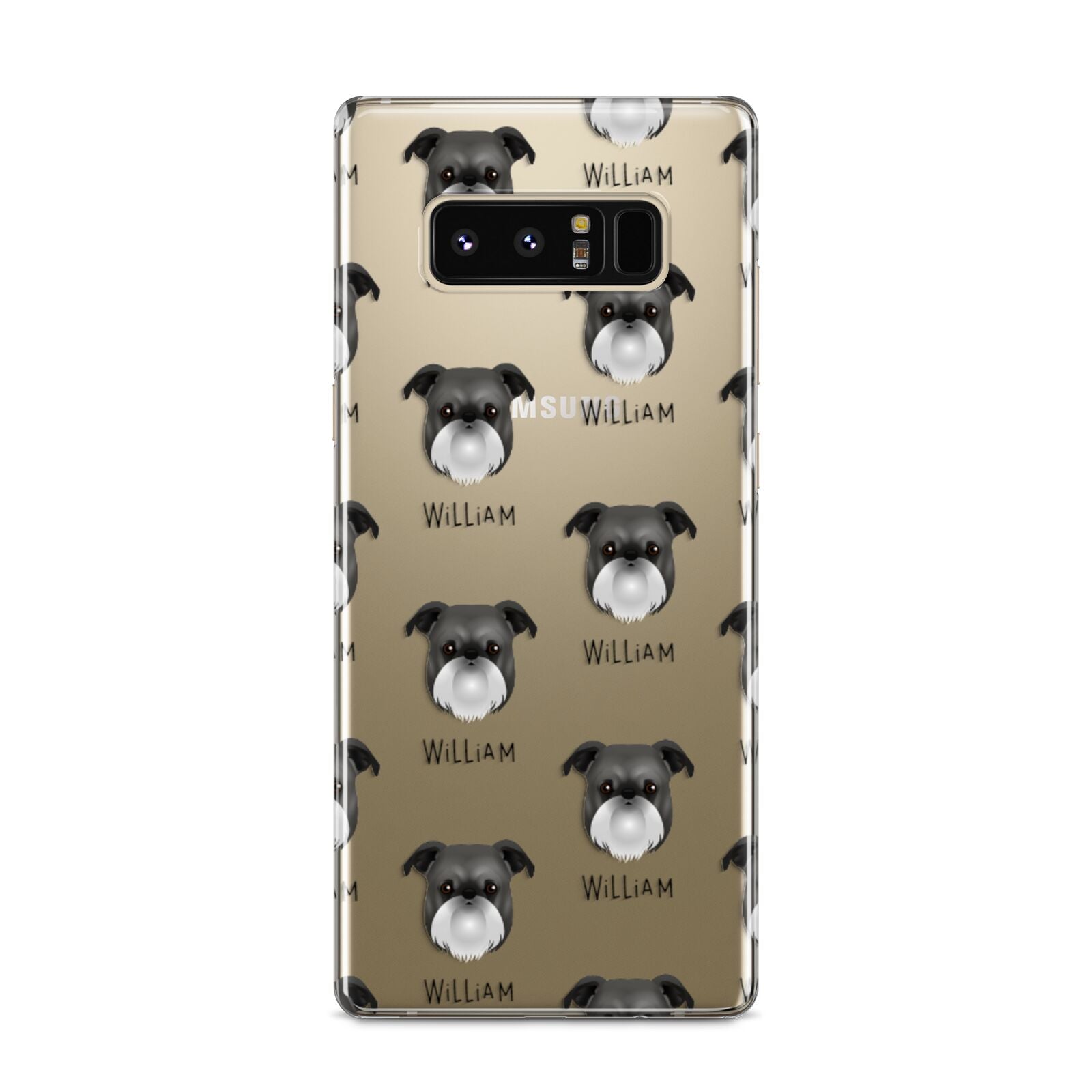 Griffon Bruxellois Icon with Name Samsung Galaxy S8 Case