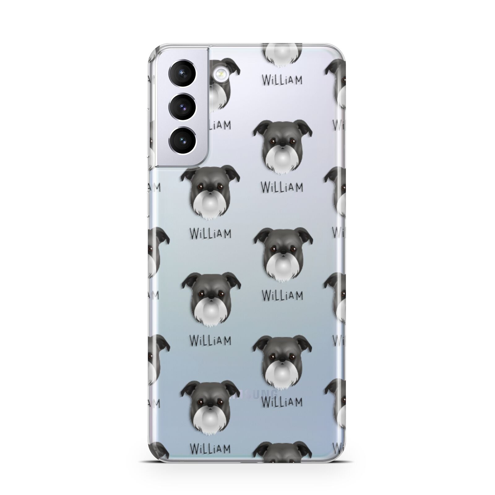 Griffon Bruxellois Icon with Name Samsung S21 Plus Phone Case
