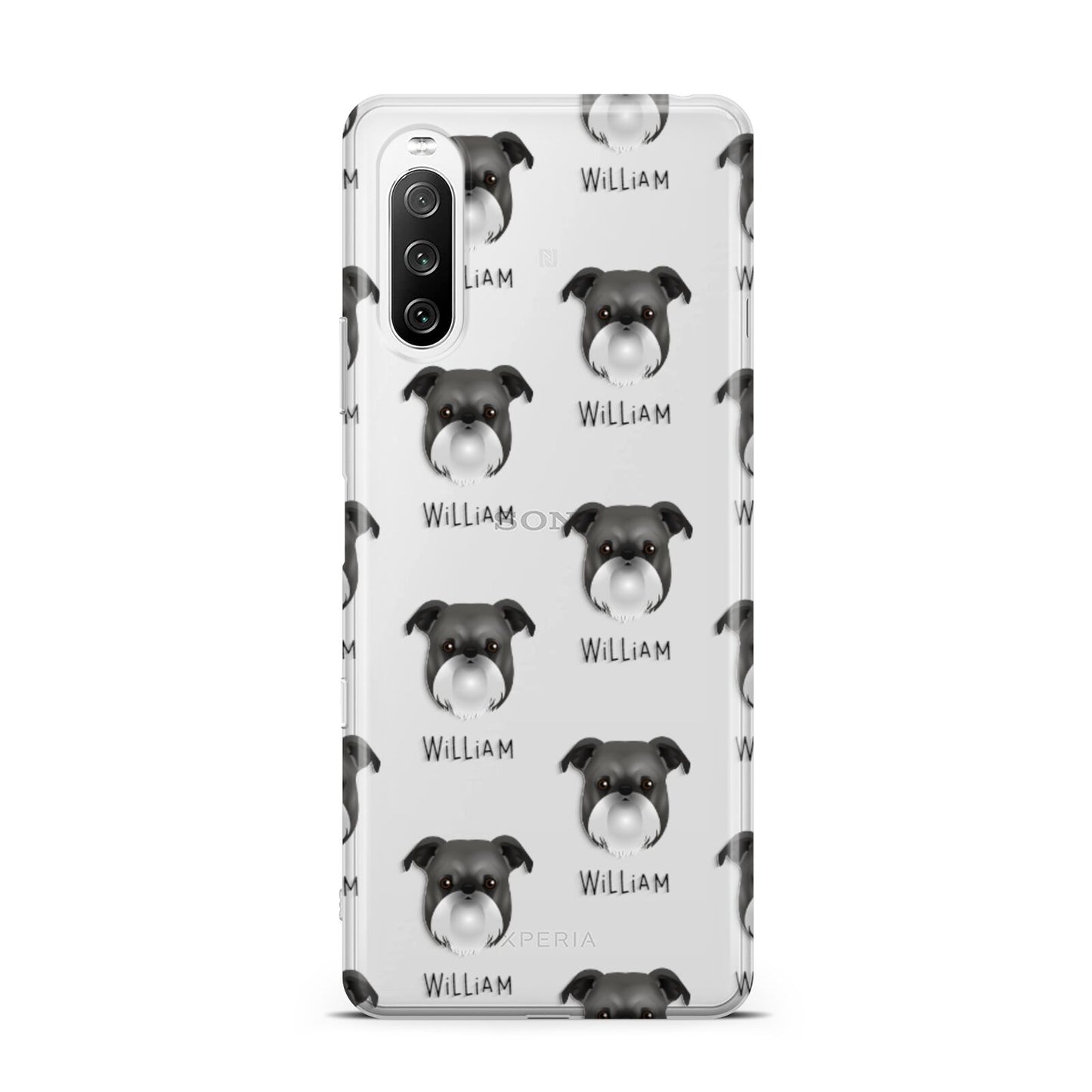 Griffon Bruxellois Icon with Name Sony Xperia 10 III Case