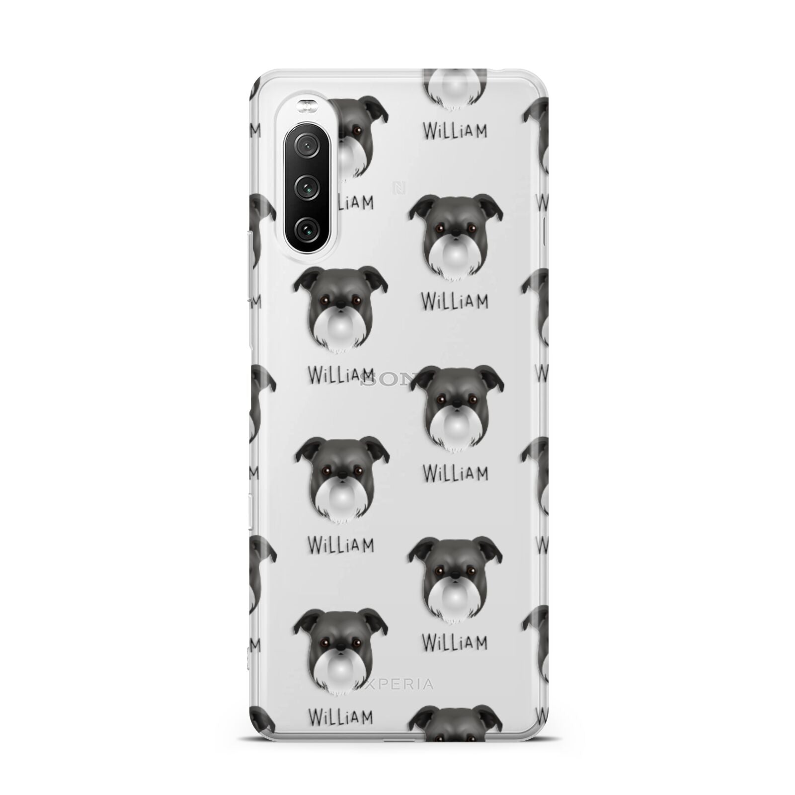 Griffon Bruxellois Icon with Name Sony Xperia 10 III Case