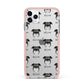 Griffon Bruxellois Icon with Name iPhone 11 Pro Max Impact Pink Edge Case