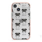 Griffon Bruxellois Icon with Name iPhone 13 Mini TPU Impact Case with Pink Edges