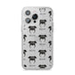 Griffon Bruxellois Icon with Name iPhone 14 Pro Max Glitter Tough Case Silver