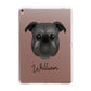 Griffon Bruxellois Personalised Apple iPad Rose Gold Case