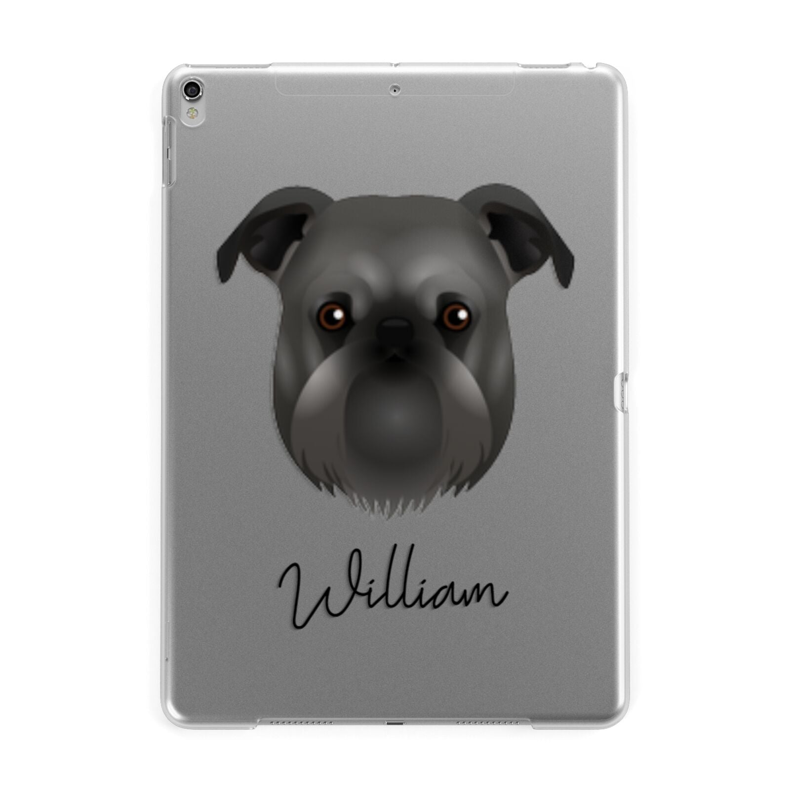 Griffon Bruxellois Personalised Apple iPad Silver Case
