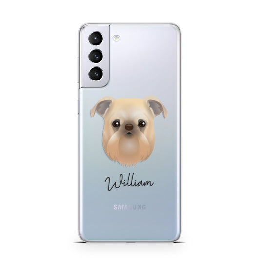 Griffon Bruxellois Personalised Samsung S21 Plus Phone Case